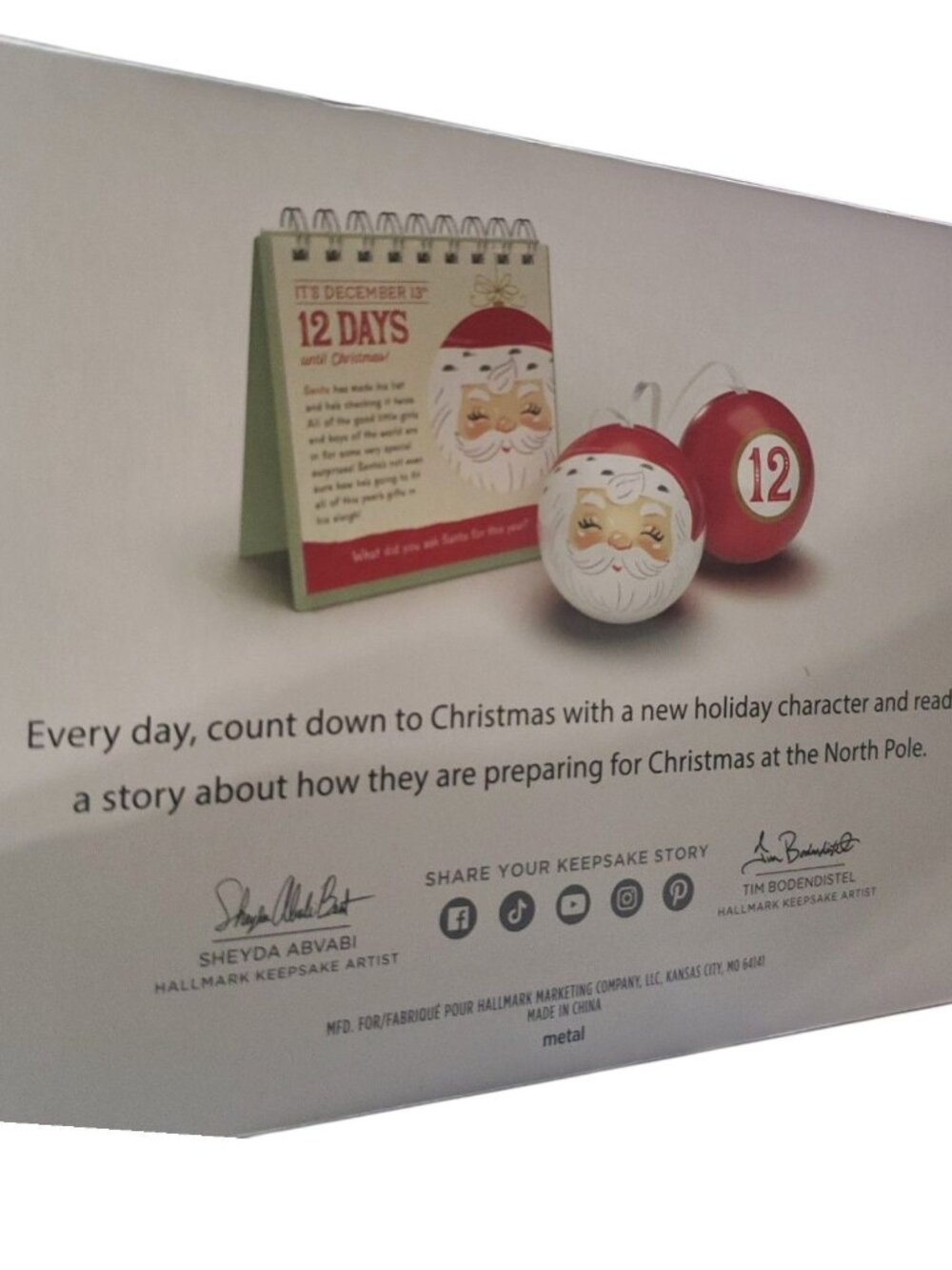 Hallmark Keepsake North Poles Countdown To Christmas Ornament & Book Set - Picture 2 of 13
